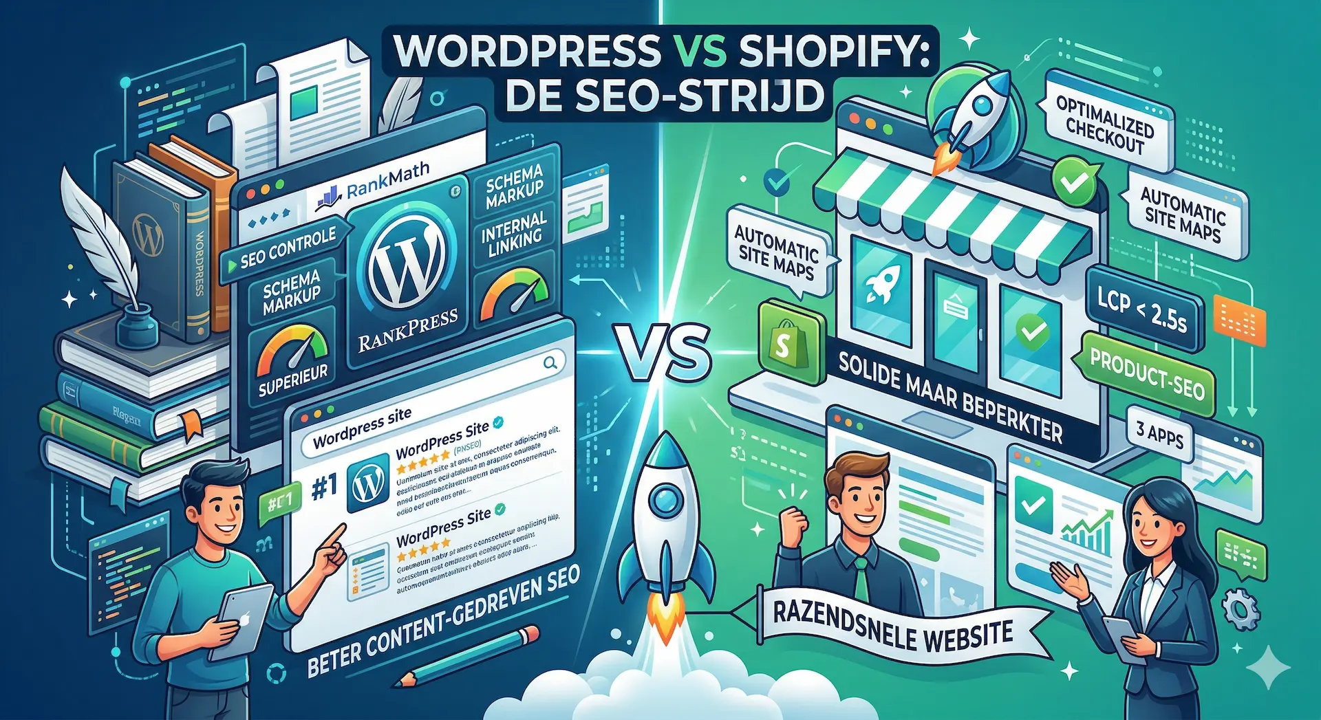 WordPress SEO voordelen met Rank Math schema markup en content marketing kracht